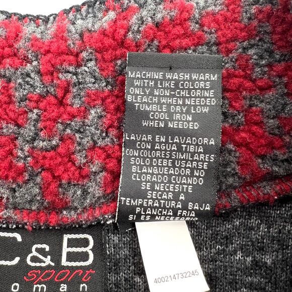C&B Sport by Croft & Barrow Gray Christmas Fleece Size 2X - Picture 7 of 8